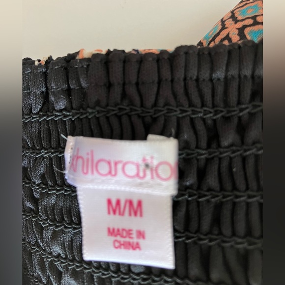 Xhilaration Women’s Dress, Size M, Spaghetti Straps, Aztec Print, Beige/Black - Picture 5 of 5